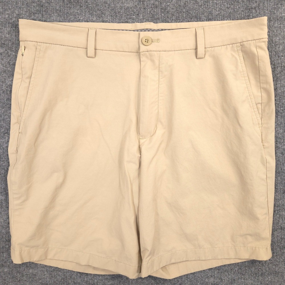 Vineyard Vines Men’s Flat-Front Shorts in Beige